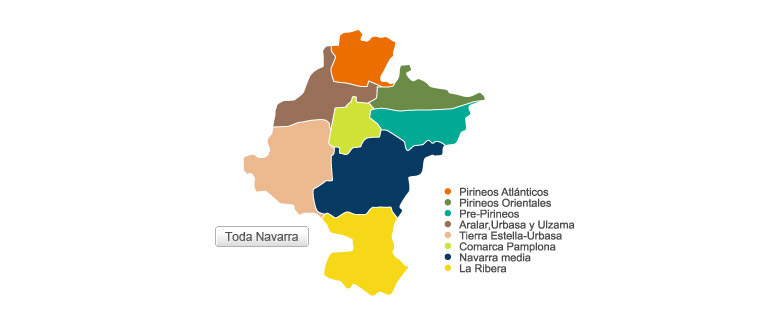 Mapa de Navarra Mapa de Navarra